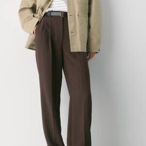 Aritzia Effortless Pant in Rich Mocha Brown